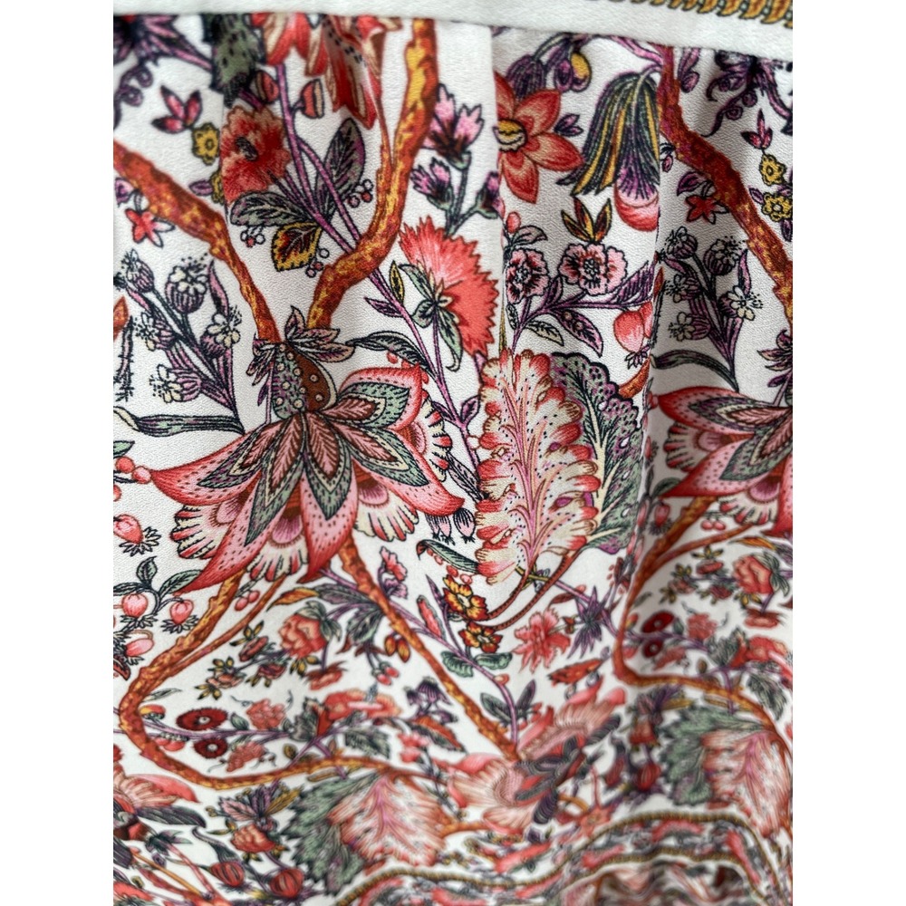 Tiered Maxi Dress Women XL Floral Western Boho Country Cottage Garden Party - Picture 7 of 8